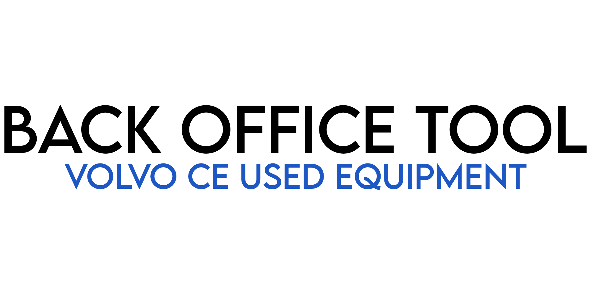Volvo CE Used Equipment - Back Office Tool logotype